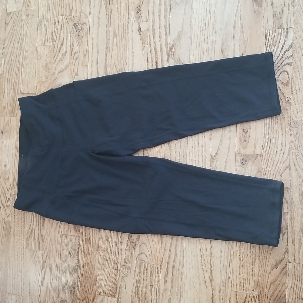 (S) Classic Fitted Casual Stretch Legging Capris Yoga Gym Athleisure Sporty Run